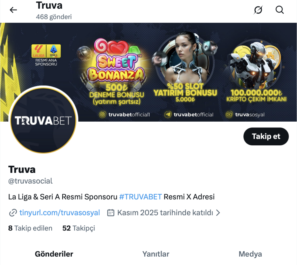 truvabet giris twitter - Truvabet Giriş Twitter