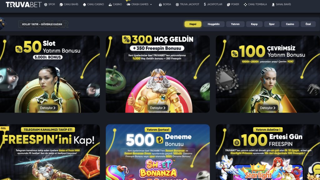 Truvabet Bonus ve Promosyonlar
