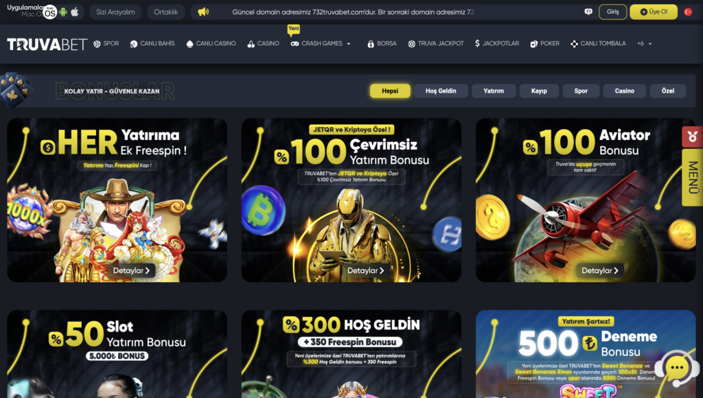 Truvabet Resmi Site