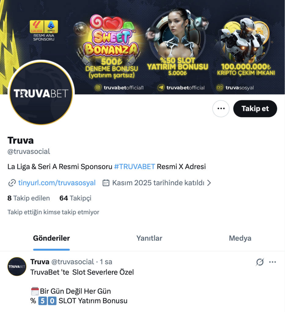 Truvabet Sosyal Medya Hesapları