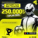 Truvabet aylık spor turnuvası 250.000 TL ödül havuzu