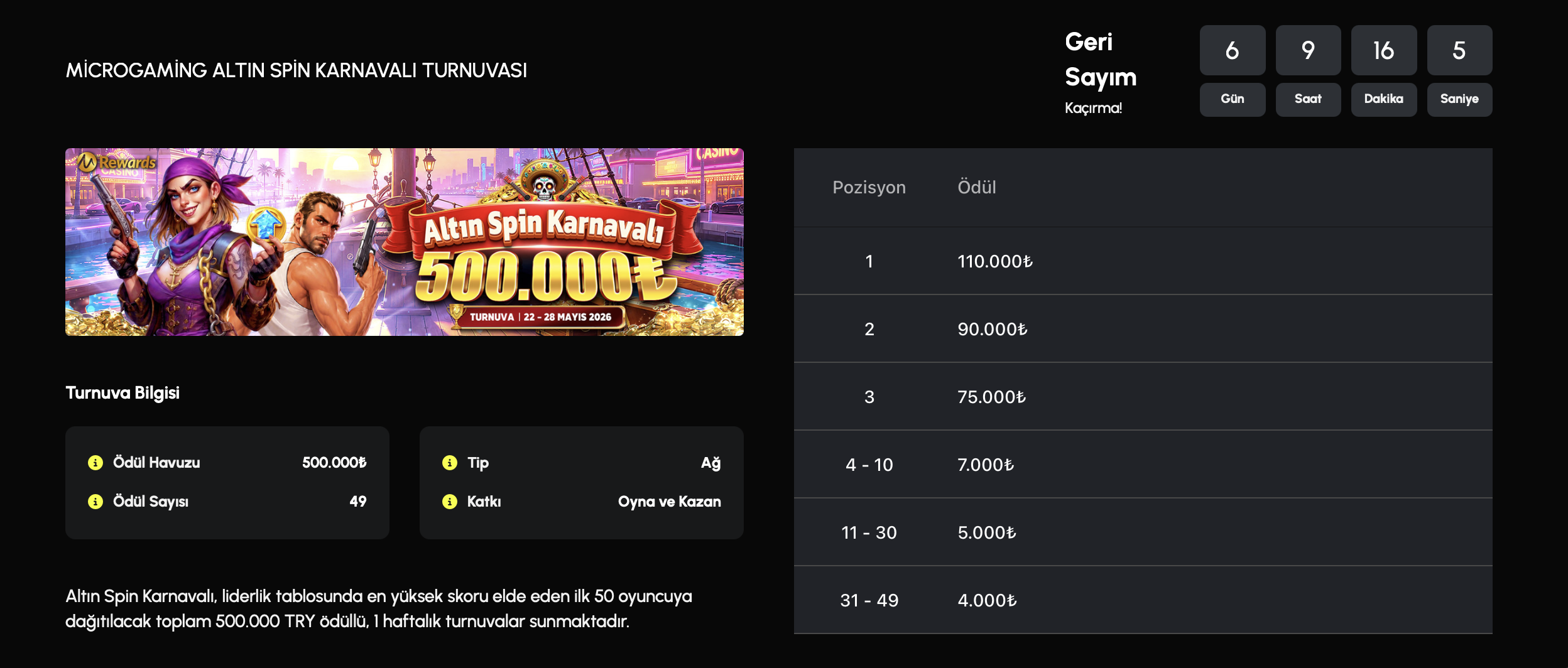 Truvabet Microgaming Altın Spin Karnavalı Turnuvası – 500.000₺ Ödül Havuzu 1 - TRUVABET Truvabet Microgaming Altın Spin Karnavalı Turnuvası – 500.000₺ Ödül Havuzu