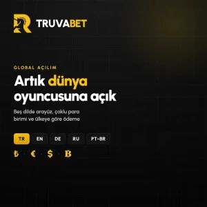 Truvabet artık tek para biriminde değil, oyuncu nereden bağlanırsa oradan oynuyor 1 - TRUVABET truvabet-global-acilim
