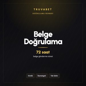 Truvabet belge doğrulama süreci