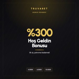 Truvabet hoş geldin bonusu kademeleri
